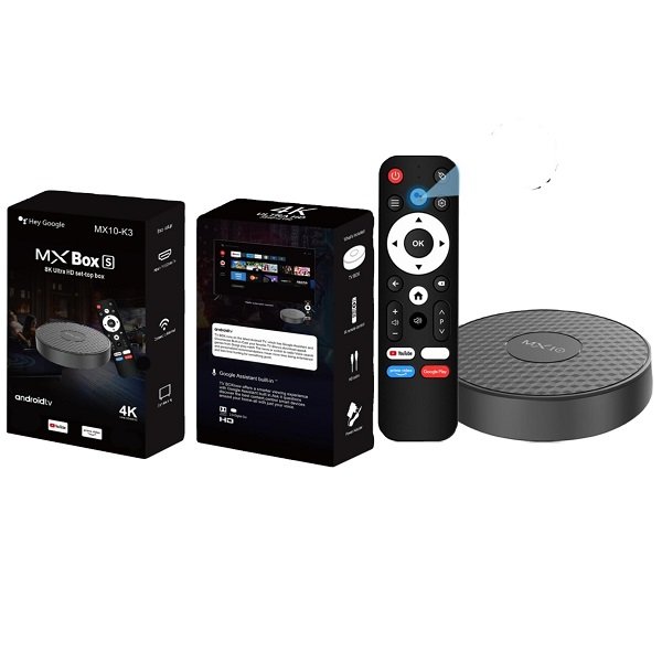 Αποκωδικοποιητής MX10 K3 Android 13.0 2G+16G H313 Dual Wifi HD 4K Network Media Player (HL18668-291)