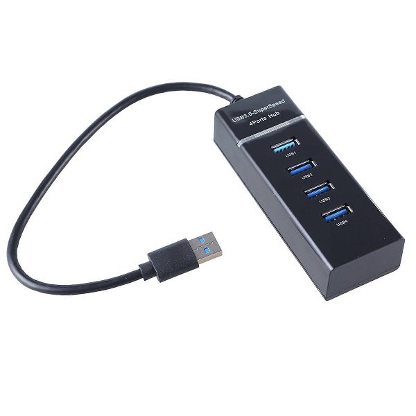 Διανομέας USB 3.0 4 θυρών USB 3.0 με μπλε ένδειξη LED υψηλής ταχύτητας 5Gbps (A-016)