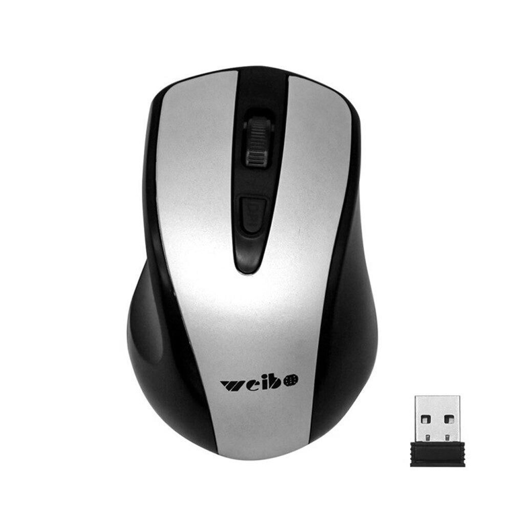Ασύρματο Ποντίκι 2.4Ghz 2819B Weibo σε Ασημί Χρώμα