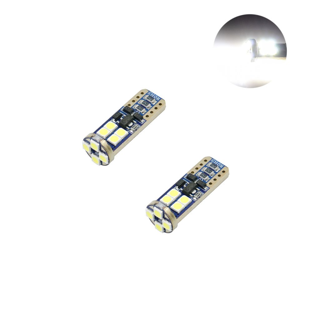 Σετ T10 LED W5W 12V 12 SMD Canbus Ψυχρό Λευκό 6000K 2τμχ (W09604-1)