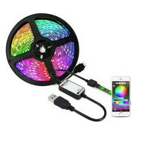Ταινία LED RGB 5m με Δυνατότητα Συγχρονισμού με Μουσική (RZ-210)