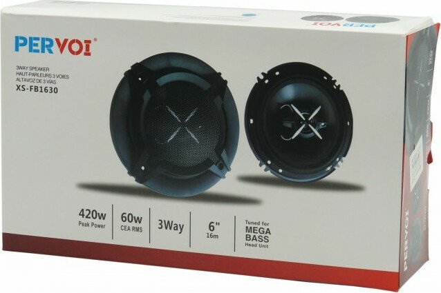 Σετ Ηχεία Αυτοκινήτου 6″ 60W RMS (3 Δρόμων) XS-FB1630 2 τμχ