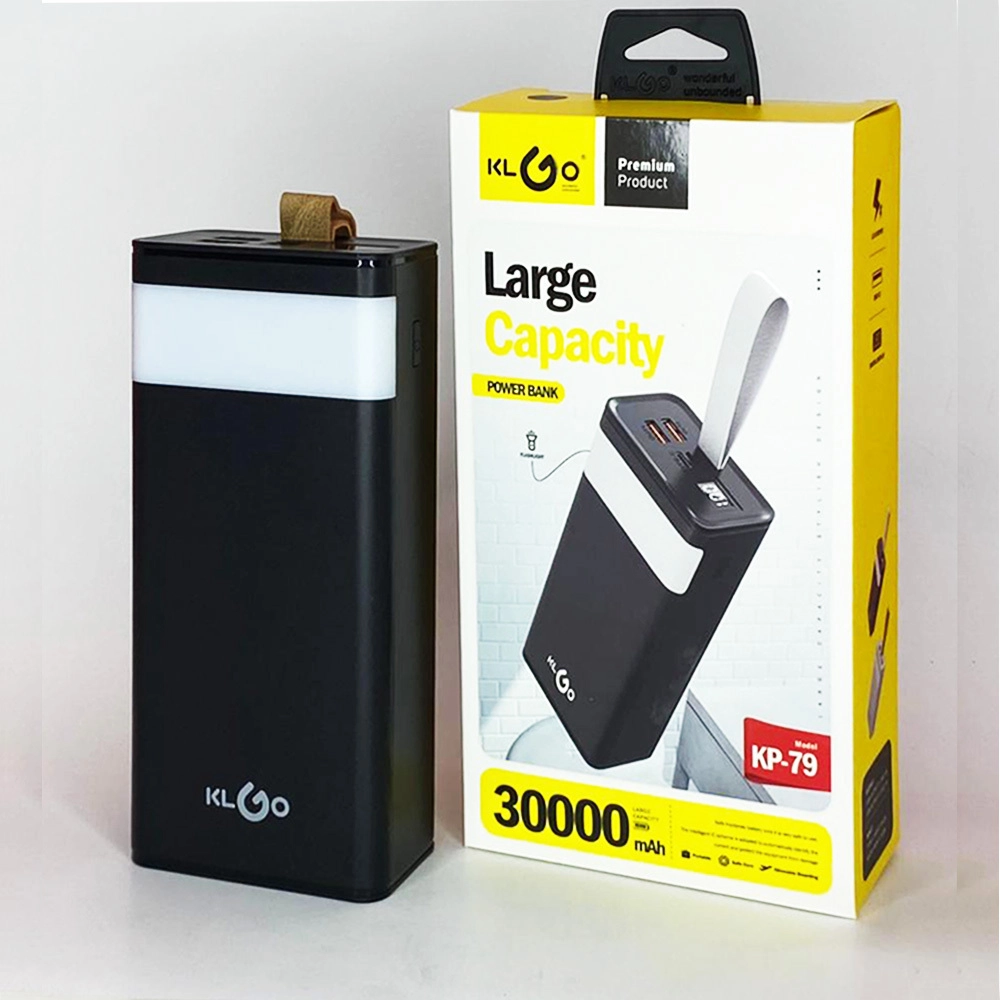Powerbank 30000 mAh με 2 Θύρες USB-A KLGO Λευκό (KP-79)