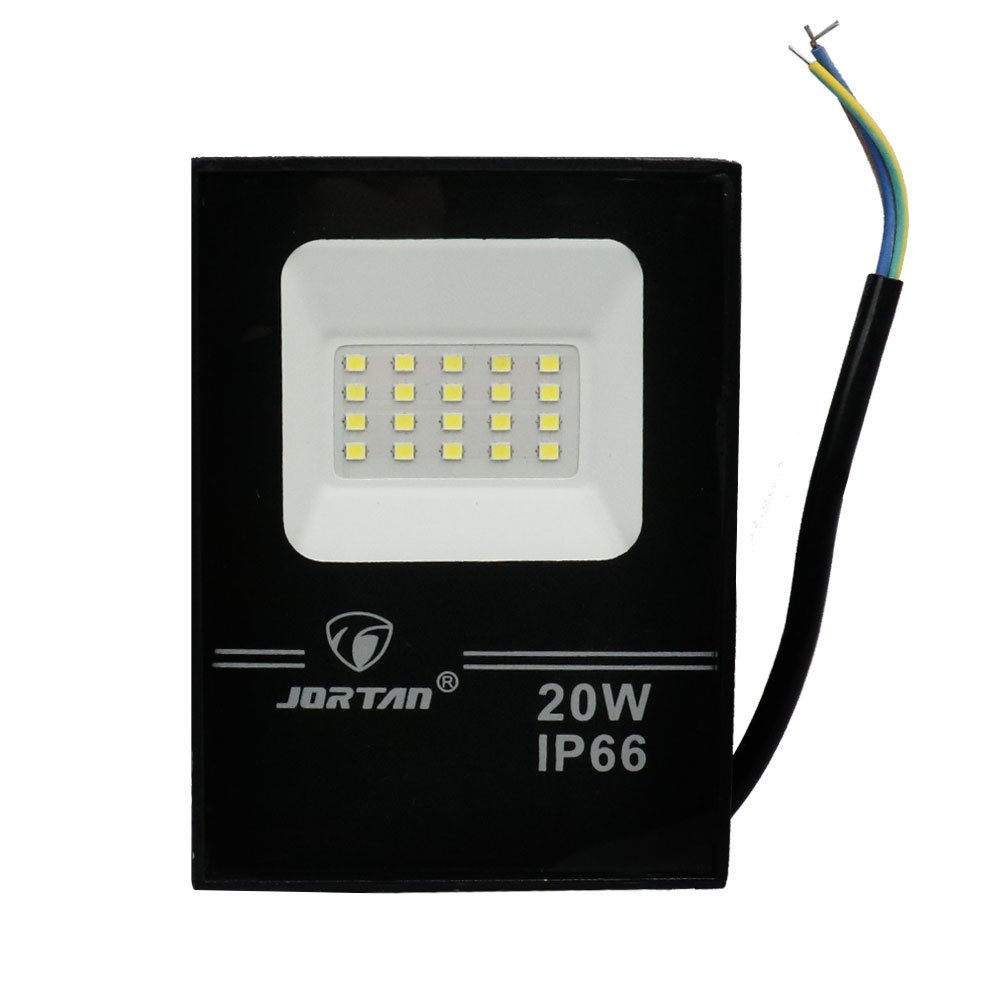 LED Αδιάβροχος Προβολέας 20W 20 SMD 2000LM IP66 Ψυχρό Λευκό (JORTAN-TP20W)