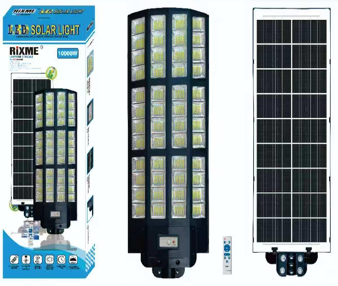 Ηλιακό φωτιστικό δρόμου 10000W με αδιάβροχο αισθητήρα κίνησης IP67 (RZ-197)