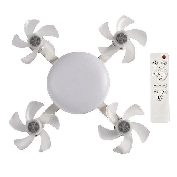 Ανεμιστήρας Οροφής με LED Φωτισμό 60W E27 και Τηλεχειριστήριο (RZ-220)