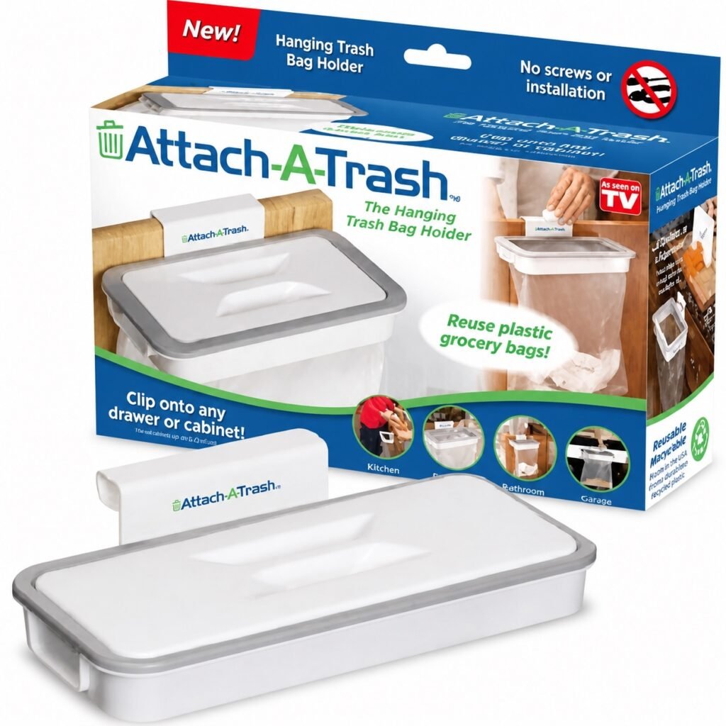 Βάση Στήριξης Attach-A-Trash για Σακούλα Πλαστική Λευκό (SN23521-89)