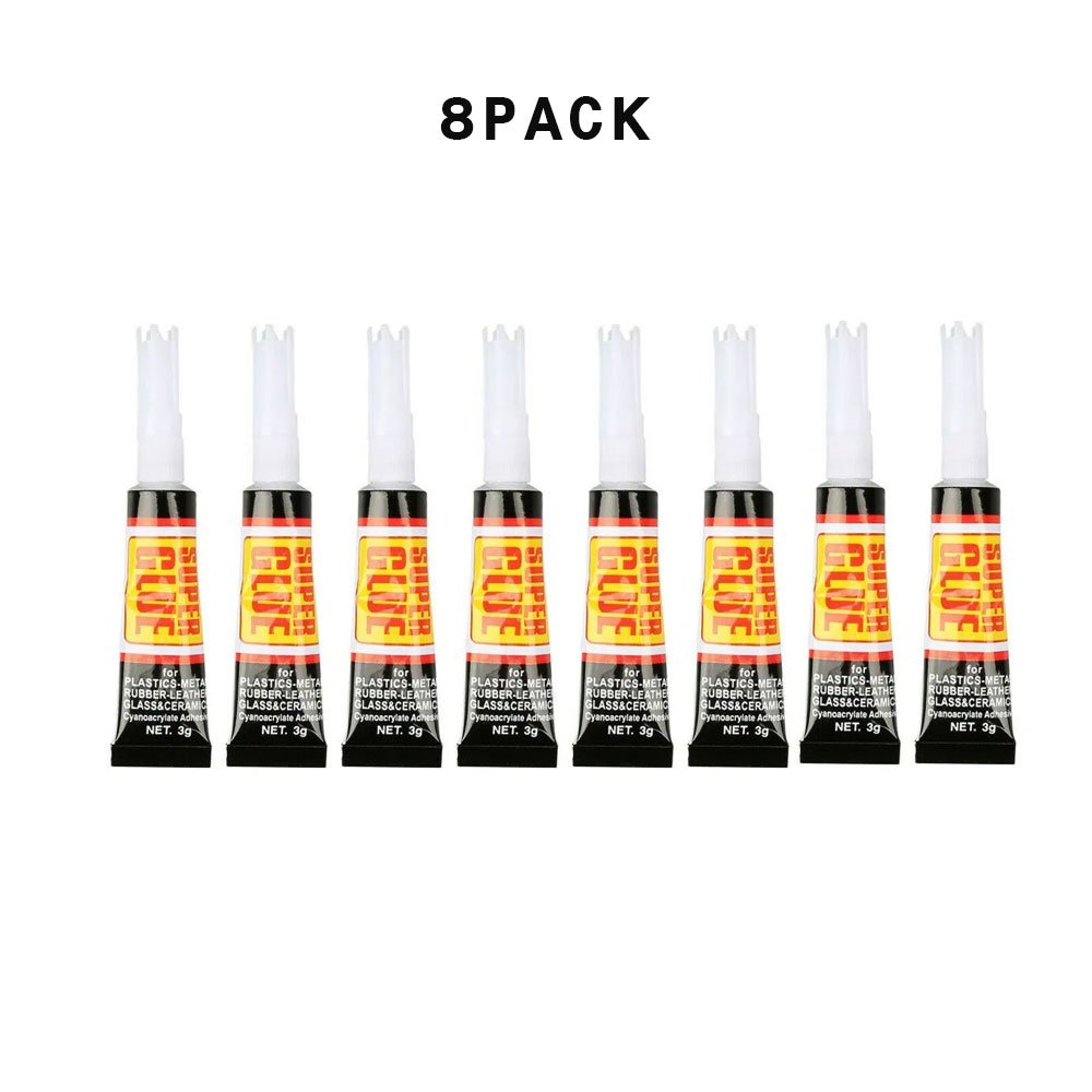 Κόλλα Στιγμής Gel Κυανοακρυλική Super Glue 3gr, Σετ 8 Τεμαχίων (RL-014)