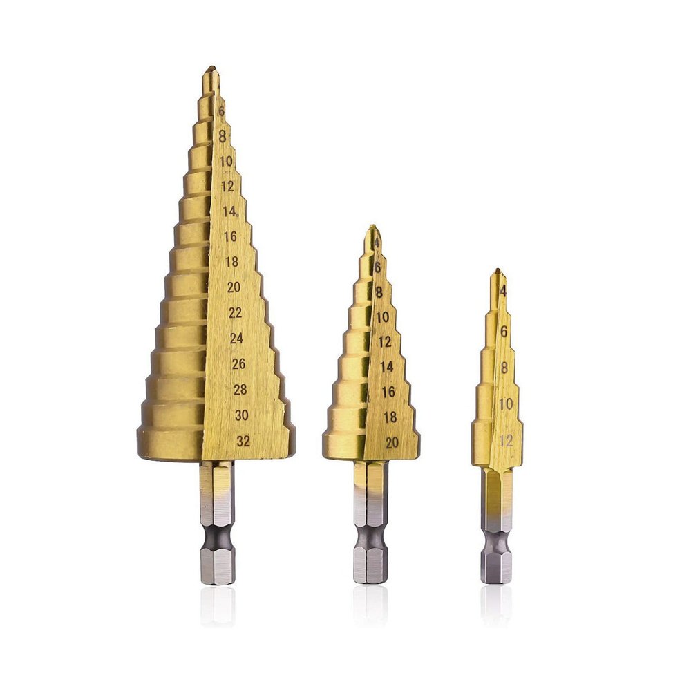 Σετ Κωνικά Τρυπάνια Τιτανίου 4-12mm, 4-20mm, 4-32mm (14242-3)