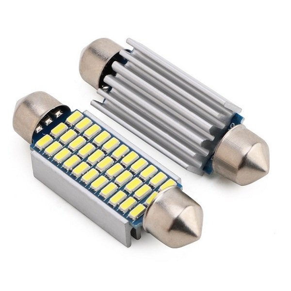 Σετ LED λάμπες αυτοκινήτου Canbus 12V 33 SMD 2τμχ. 42mm (XM0048-3)