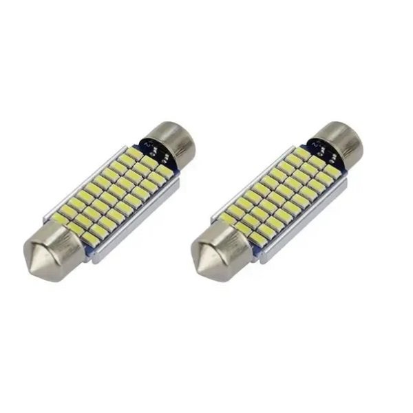 Λάμπες Σωληνωτές 39mm με 30 SMD LED 6500k 3014 Canbus 2τμχ 12v (W05267-2)