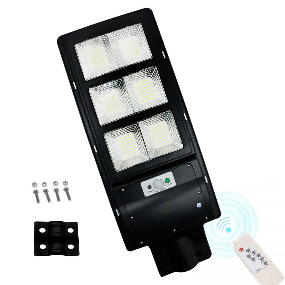LED Αδιάβροχο Ηλιακό Φωτιστικό Δρόμου 210 SMD 300W με Ανιχνευτή Κίνησης και Τηλεχειριστήριο Jortan (JT-LB300W)