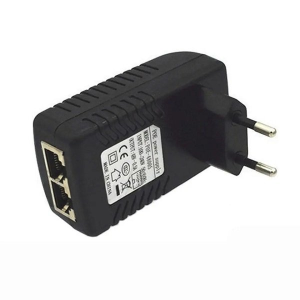 Τροφοδοτικό Wall Eu 48V 0,5A Προσαρμογέας Ethernet Ip Poe Injector (A-044)