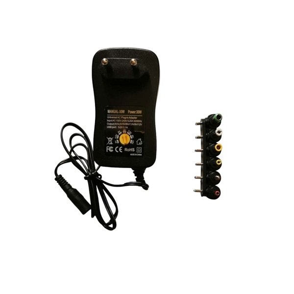 Universal φορτιστής / Charger 3 – 12V 3A 30W με 6 διαφορετικά βύσματα (A-045)