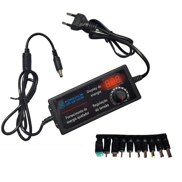 Ρυθμιζόμενο ψηφιακό τροφοδοτικό 3v – 12v 5A με οθόνη και 10 βύσματα (A-047)