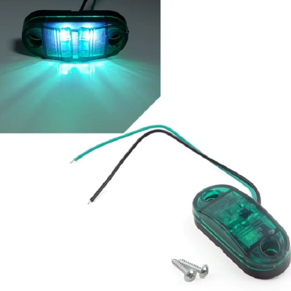 Πλαϊνά LED φώτα φορτηγού 2τμχ. Πράσινα (JN-1471-28G)