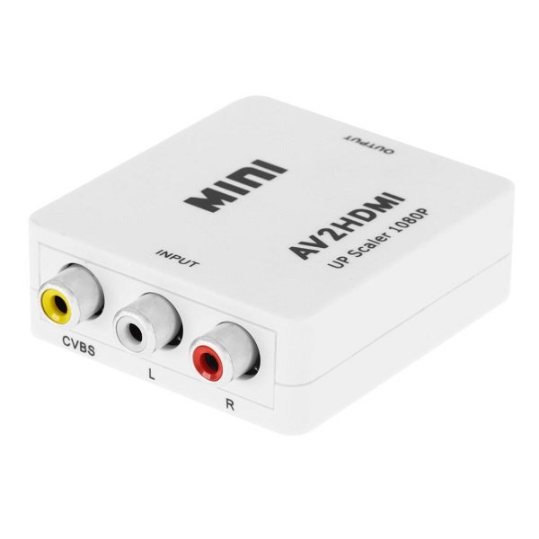 Μετατροπέας σήματος εικόνας και ήχου RCA female σε HDMI AV2HDMI λευκό (AV2HD)