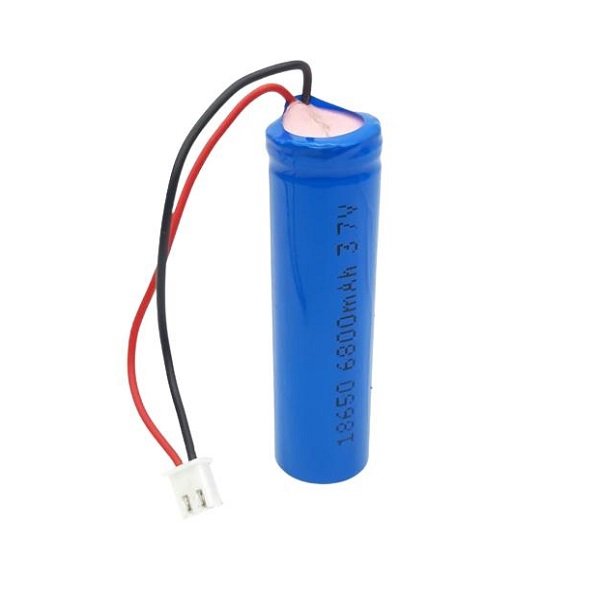 Μπαταρία λιθίου 18650 6800mAh 3.7V με XH2.54 2Pin Λευκή Πρίζα (18610-13)