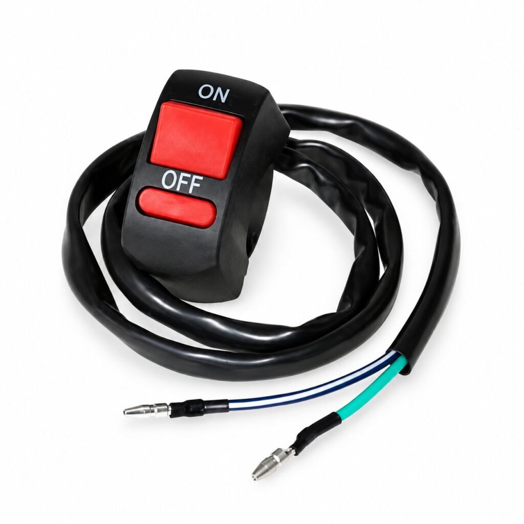 Διακόπτης τιμονιού ON OFF 12V Μοτοσικλέτας (W10219)