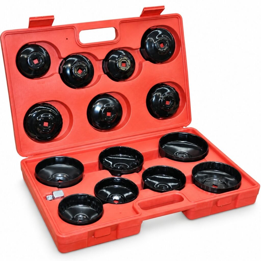 Κλειδιά για Φίλτρο Λαδιού Φ65-Φ100 3/8”-1/2” Σετ 15 Τεμαχίων (W17602)