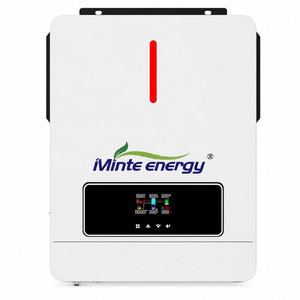 Υβριδικός ηλιακός μετατροπέας 6.2KW, Ηλιακός Φορτιστής 48V DC 120A, Είσοδος PV 500V DC, Έξοδος 2 Φορτίων, Ενσωματωμένο WiFi (MT-12)