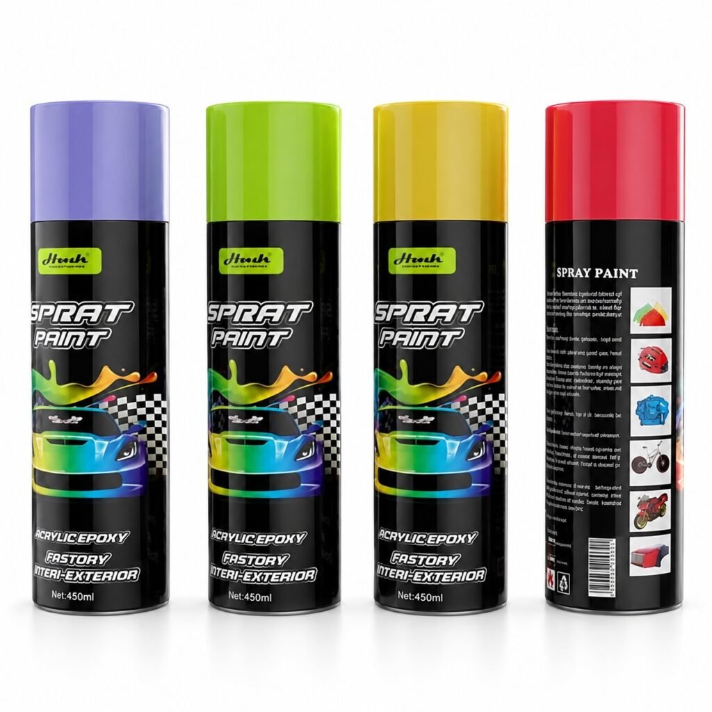 Ακρυλικό σπρέι βαφής 450ml SY-QJYP0225 Γκρι/Μαύρο/Λευκό