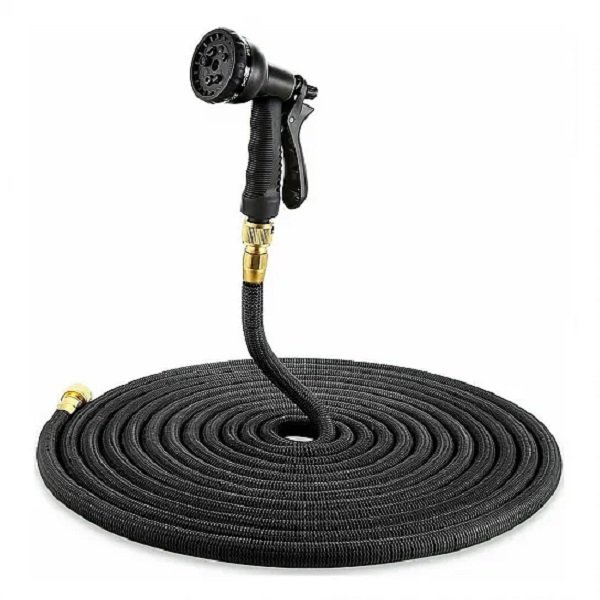 Επεκτεινόμενο Λάστιχο Κήπου Βεράντας 50m Magic Garden Hose 13807A-1 Μαύρο