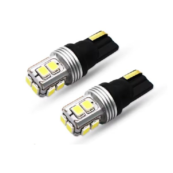 Σετ LED λάμπες αυτοκινήτου T10 12-30V 10 SMD 2τμχ. 0.8W (W08680-2)
