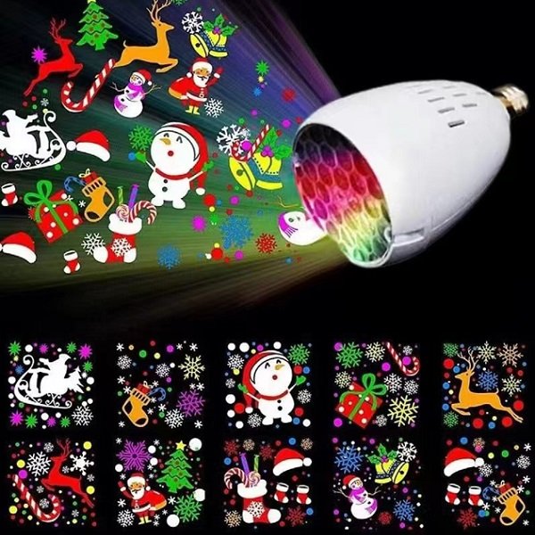 Χριστουγεννιάτικη LED Λάμπα-Προβολέας Ε27 εσωτερικού χώρου 4LEDx1W (ZY-2416)
