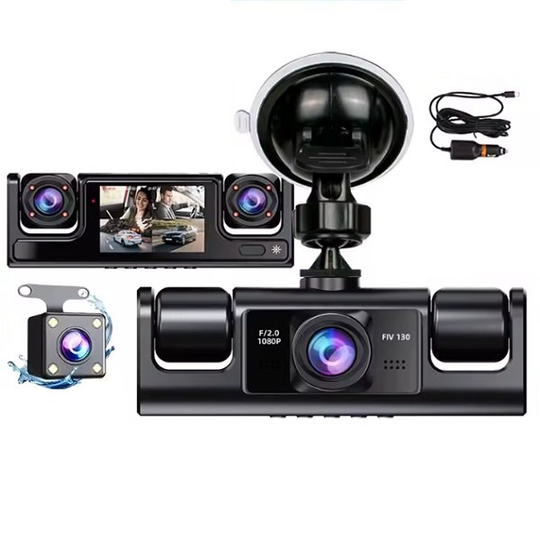 Kάμερα DVR 4 καναλιών με οθόνη 2″, κάμερα οπισθοπορείας HD 1080p οχήματος (XD25105)