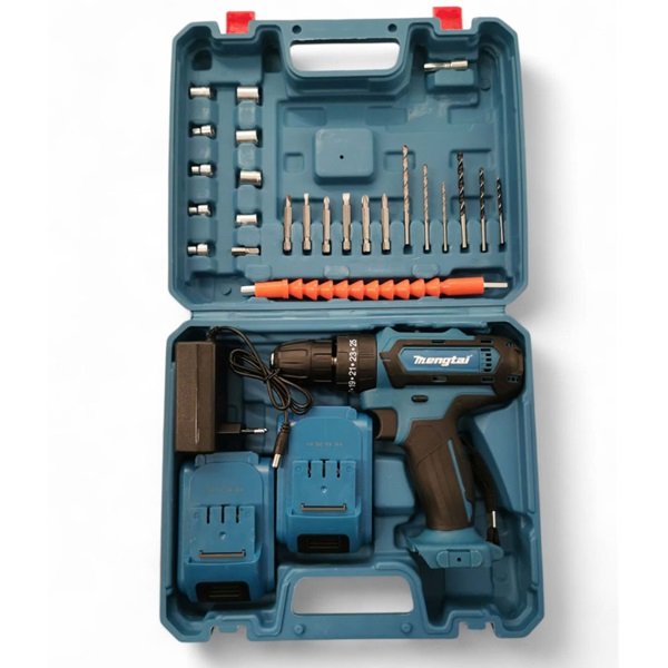 Κρουστικό Δραπανοκατσάβιδο Μπαταρίας 48V 10mm L:0-800r/min H:0-1850r/min, Ροπή 70N.m, 2 Μπαταρίες και Βαλιτσάκι Μεταφοράς (15376-100)