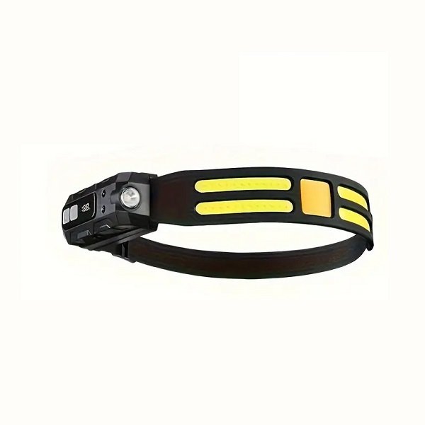 LED επαναφορτιζόμενος φακός κεφαλής COB με 4 λειτουργίες φωτισμού και αισθητήρα κίνησης και οθόνη LED ένδειξης μπαταρίας (BL-CB-6104)