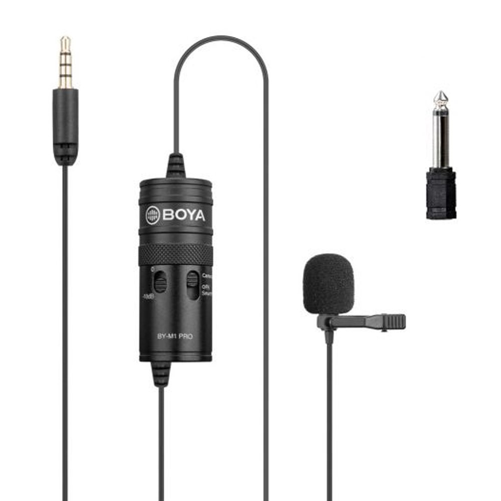 Πυκνωτικό Μικρόφωνο Jack 3.5mm Πέτου για Κάμερα και Κινητό Boya (BY-M1)