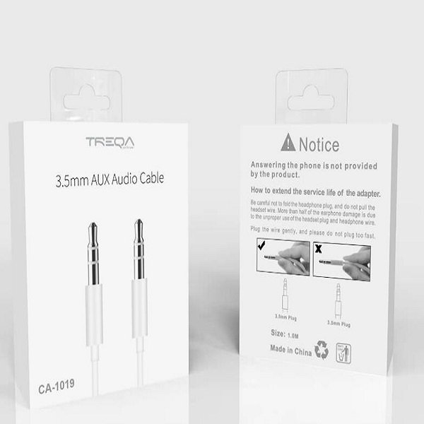 Καλώδιο ήχου με δύο ακροδέκτες 3.5mm 1m (CA-1019)