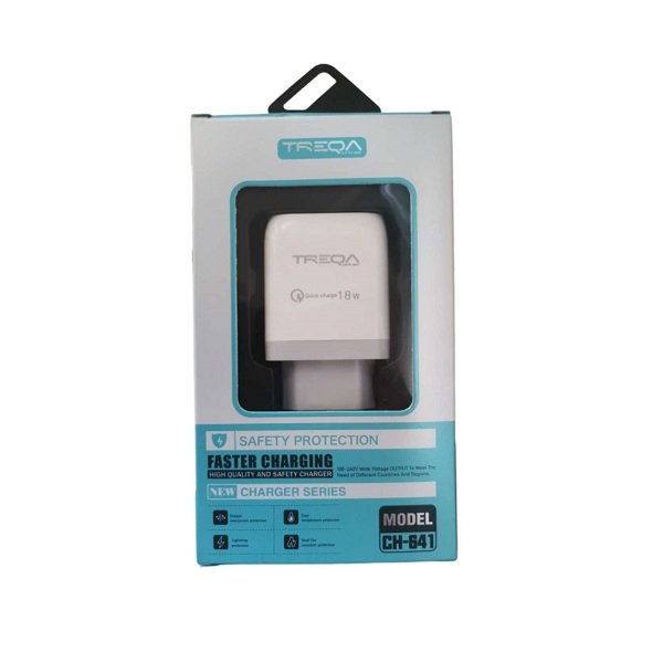 Φορτιστής ταχείας φόρτισης με Θύρα USB-A 18W Λευκός (CH-641)