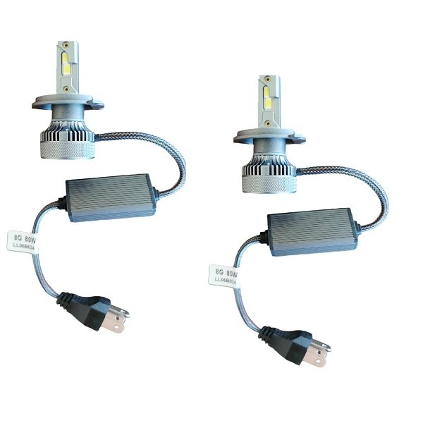 Σετ Λάμπες LED H4 αυτοκινήτου 2 όψεων 2τμχ 8G 80W 6000K 8000LM (HW-0299-H4)