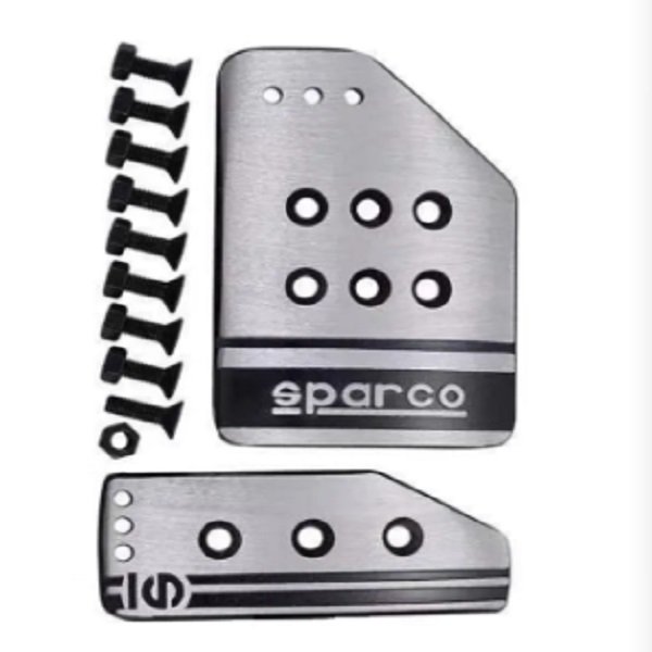 Πεταλίερα αυτοκινήτου 2 τμχ. SPARCO HW-0305S ασημί χρώμα