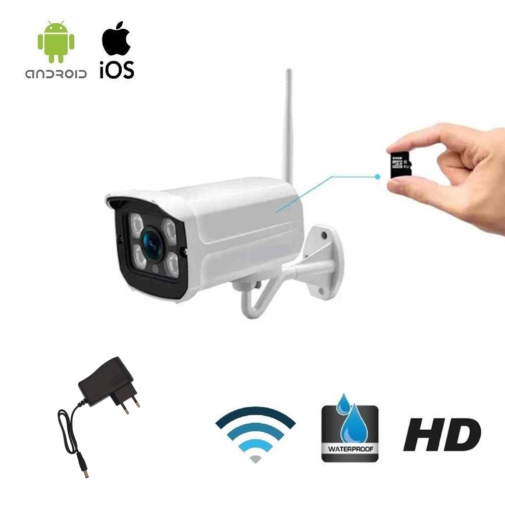 IP Κάμερα Παρακολούθησης Wi-Fi 1080p Αδιάβροχη με Φακό 3.6mm Jortan (JT-82047)
