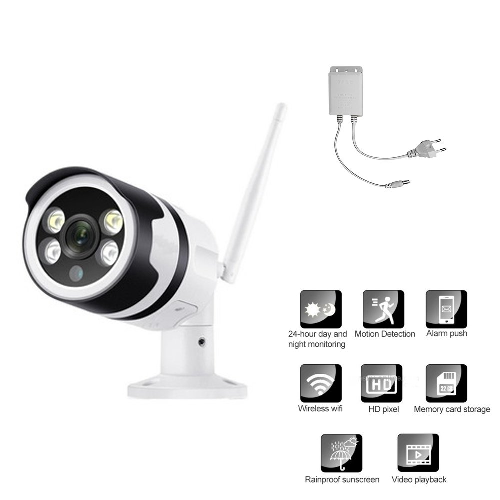 IP Κάμερα Παρακολούθησης Wi-Fi 1080p Αδιάβροχη με Φακό 3.6mm Jortan (JT-82216)