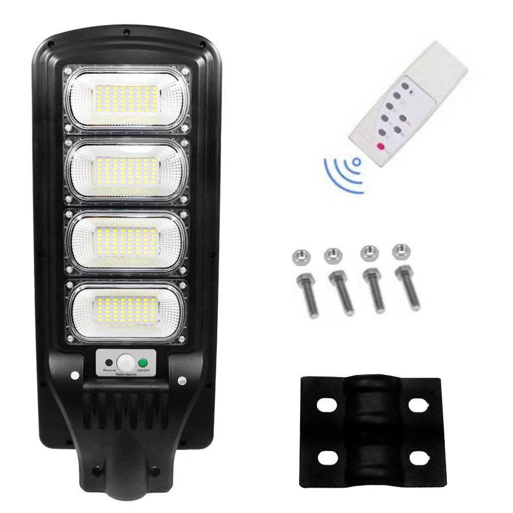 LED Ηλιακό Φωτιστικό Δρόμου 200W 15360LM με Ανιχνευτή Κίνησης IP66 Jortan (JT-G-200W)