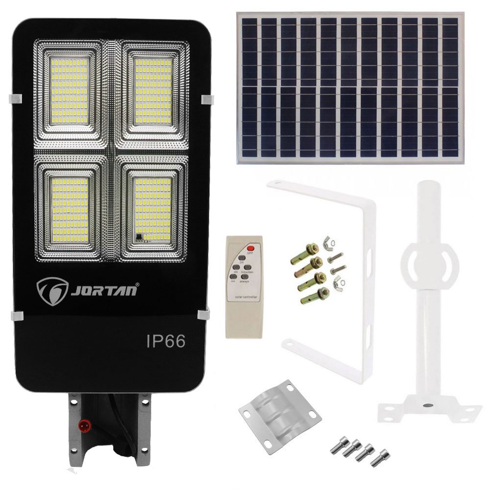 LED Ηλιακό Φωτιστικό Δρόμου 300W 28800LM με Βάση Στήριξης & Τηλεχειριστήριο IP67 Jortan (JT-YS-300W)