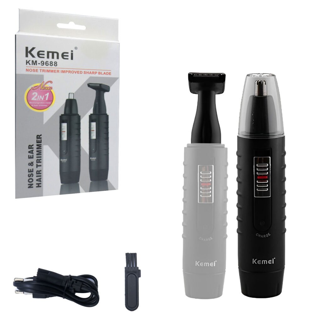 Επαναφορτιζόμενη Μηχανή Trimmer Kemei Μαύρο (KM-9688)