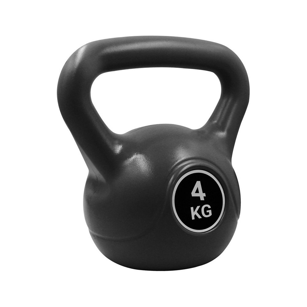 Kettlebell από PVC 4kg Μαύρο (25566-31)