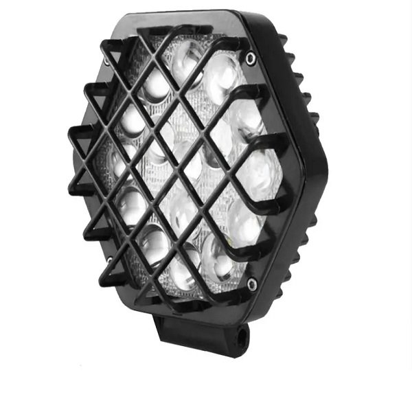 Φως εργασίας LED οροφής αυτοκινήτου εξάγωνο 16LED 48W OYQP-0090 (Μαύρο)