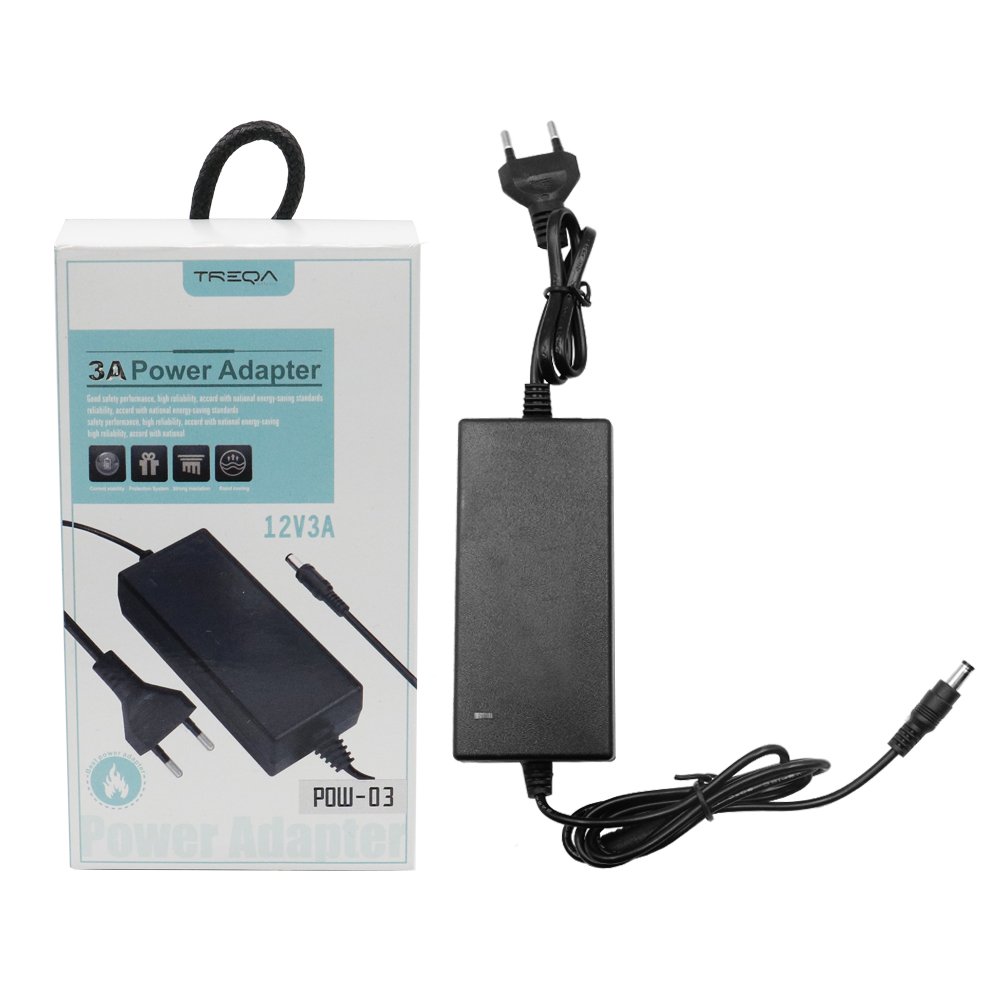 Universal Τροφοδοτικό 220V AC σε DC 12V 3A Treqa (POW-03)
