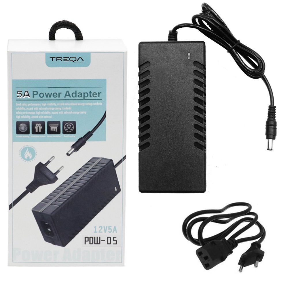 Universal Τροφοδοτικό 220V AC σε DC 12V 5A Treqa (POW-05)