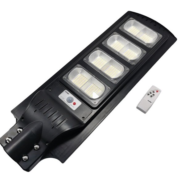 LED Αδιάβροχο Ηλιακό Επιτοίχιο Φωτιστικό 200W 25600LM με Αισθητήρα Κίνησης, Φωτοκύτταρο και Τηλεχειριστήριο Rixme (RZ-0085A-200W)