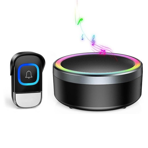 2 σε 1 Ασύρματο Κουδούνι Πόρτας με Ηχείο Bluetooth (RL-BT01)