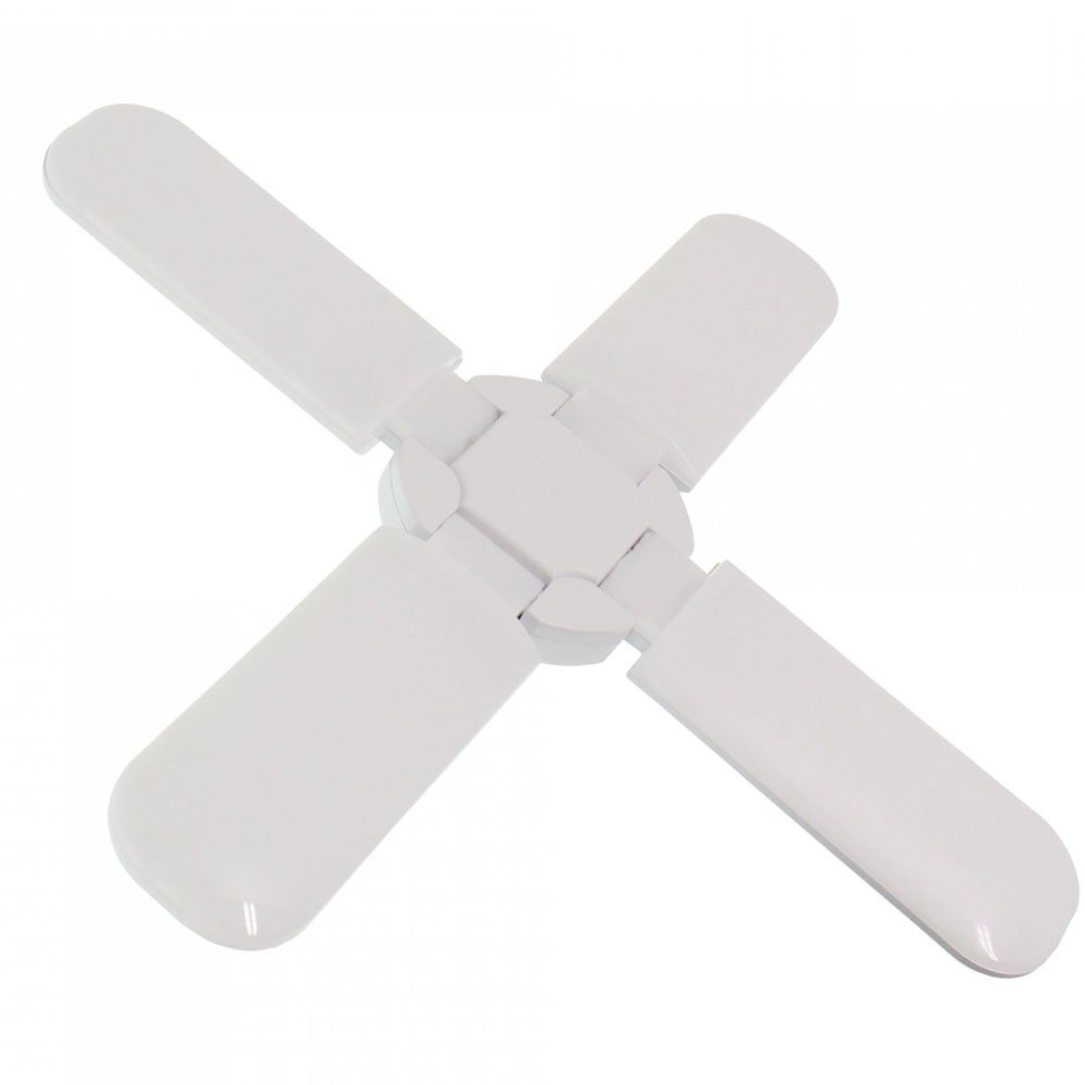 LED Λάμπα Πτυσσόμενη 60W με 4 Πτερύγια E27 4500LM Ψυχρό Λευκό (RZ-0051)