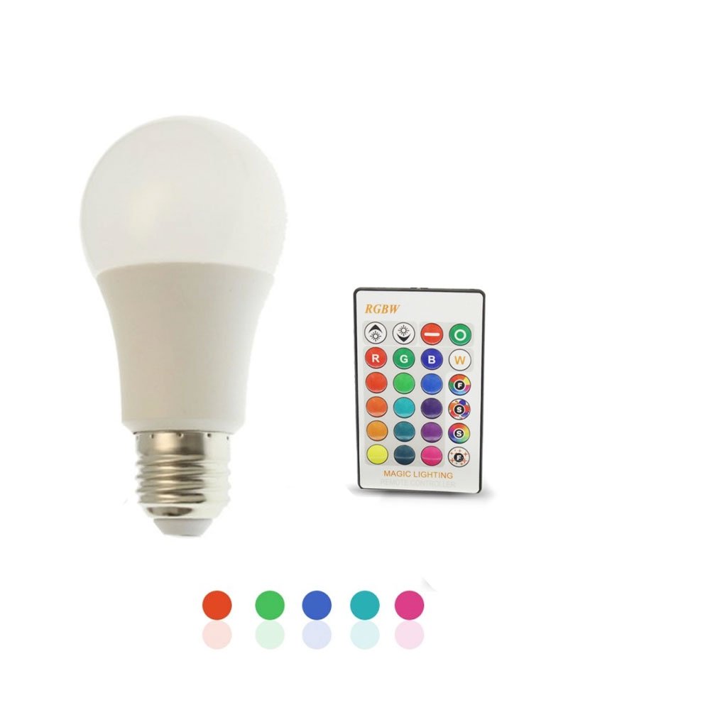 LED Λάμπα E27 5W 450LM RGBW με Ασύρματο Χειριστήριο (RZ-0063)